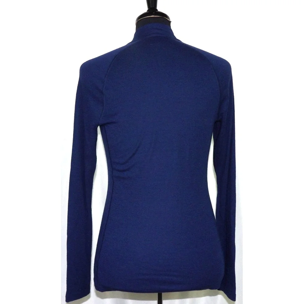 Icebreaker Merino BodyFit Basics 200 Navy Blue 1/4 Zip Base Layer Men's Large